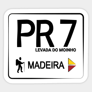 Madeira Island PR7 LEVADA DO MOINHO logo Sticker